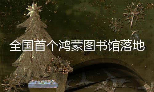 全国图书地罗鸿蒙湖馆落首个
